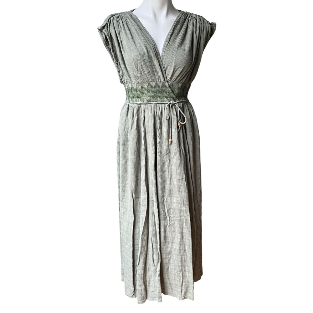 Free People Devon Maxi Dress in Seagrass, Sz S - Picture 3 of 16